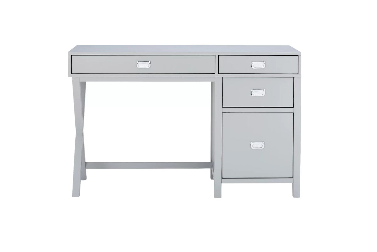 4 Drawer Desk with Side Storage Y162