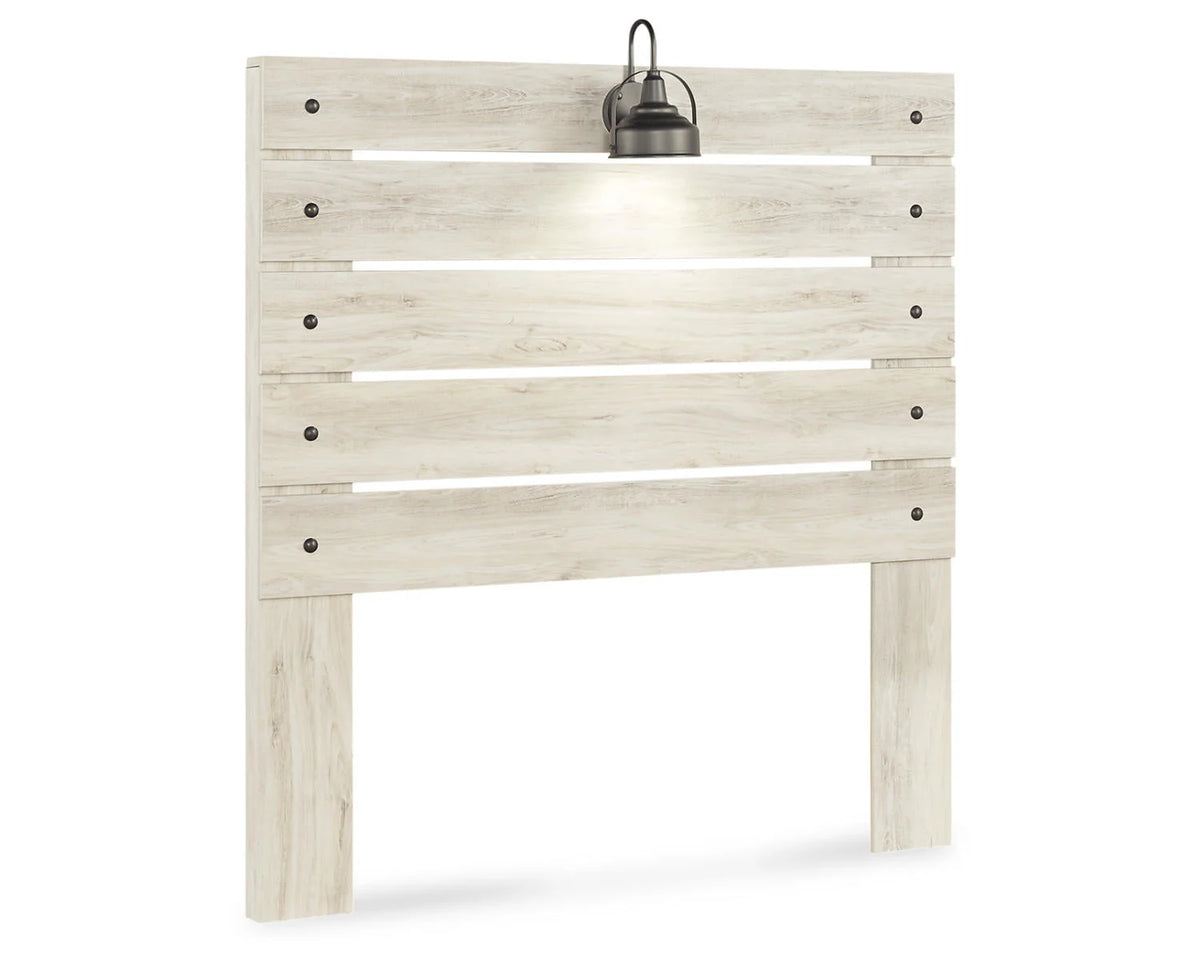 Full Panel Headboard Whitewash X140