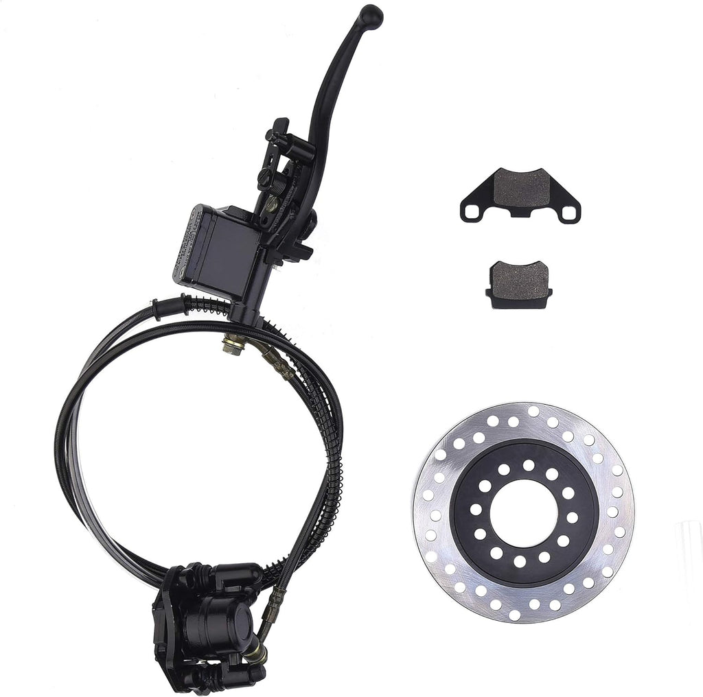 Brake Master Cylinder Caliper Assembly Left Hydraulic with Disc Brake Rotor Pack of 2 X84570