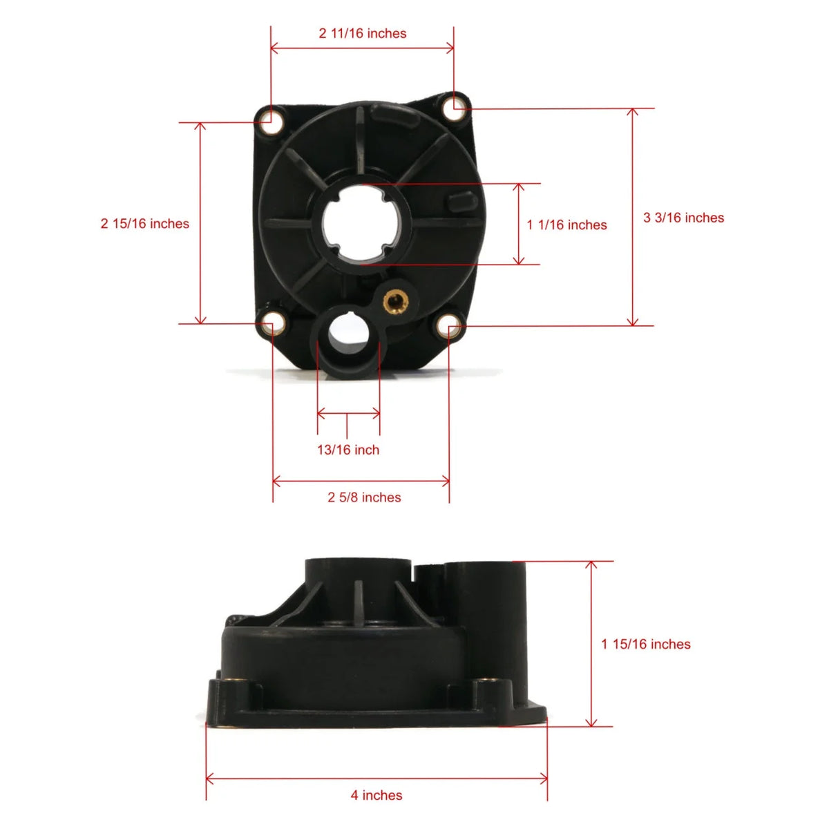 Water Pump Impeller Kit for 1984 Evinrude 75 HP Boat H2827