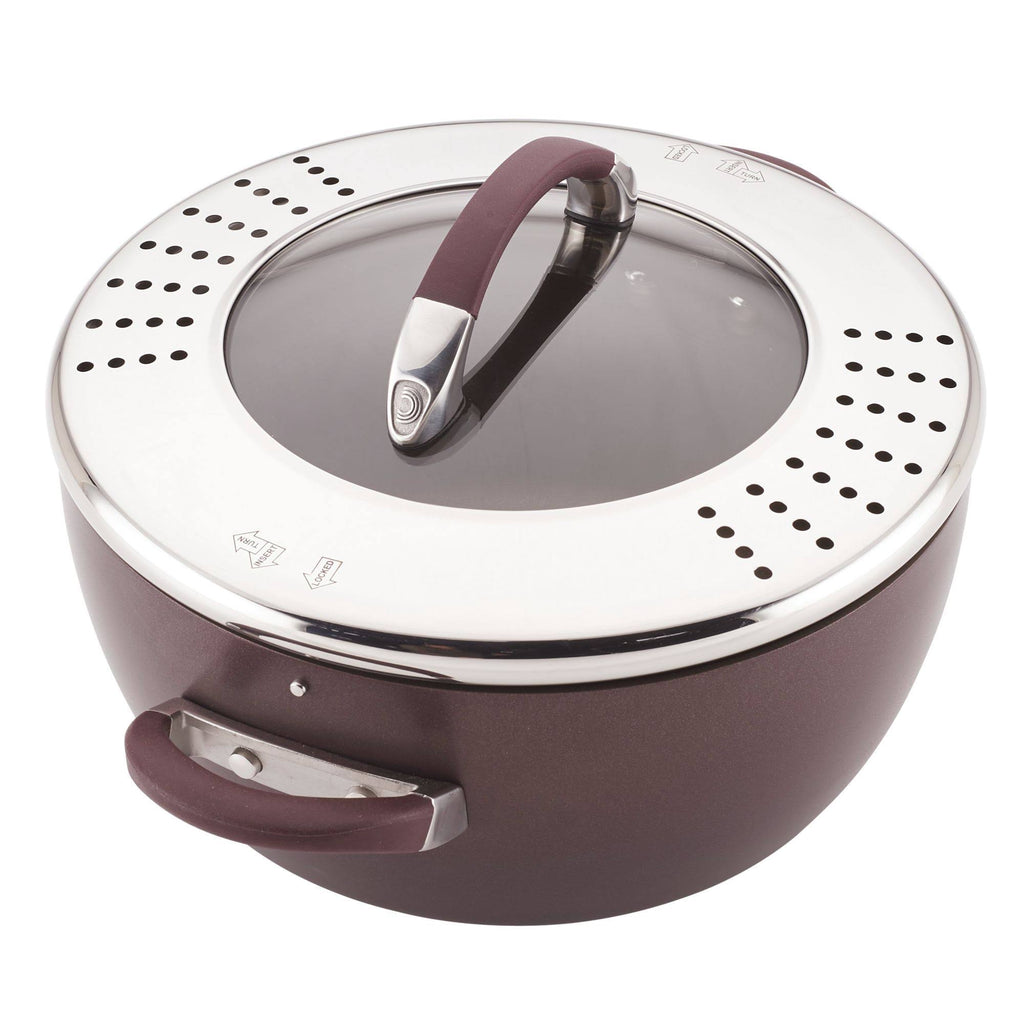 5.5-Quart Covered Straining Casserole I70436