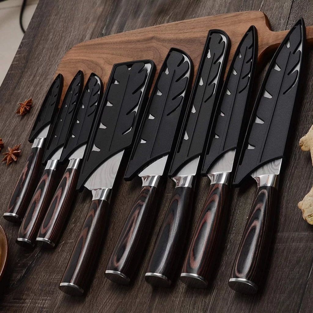 10 Pc Damascus Stainless Steel Knife Set I487980