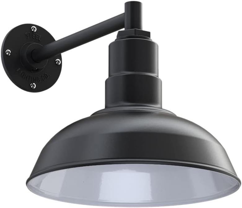 Matte Black Gooseneck Barn Light C949