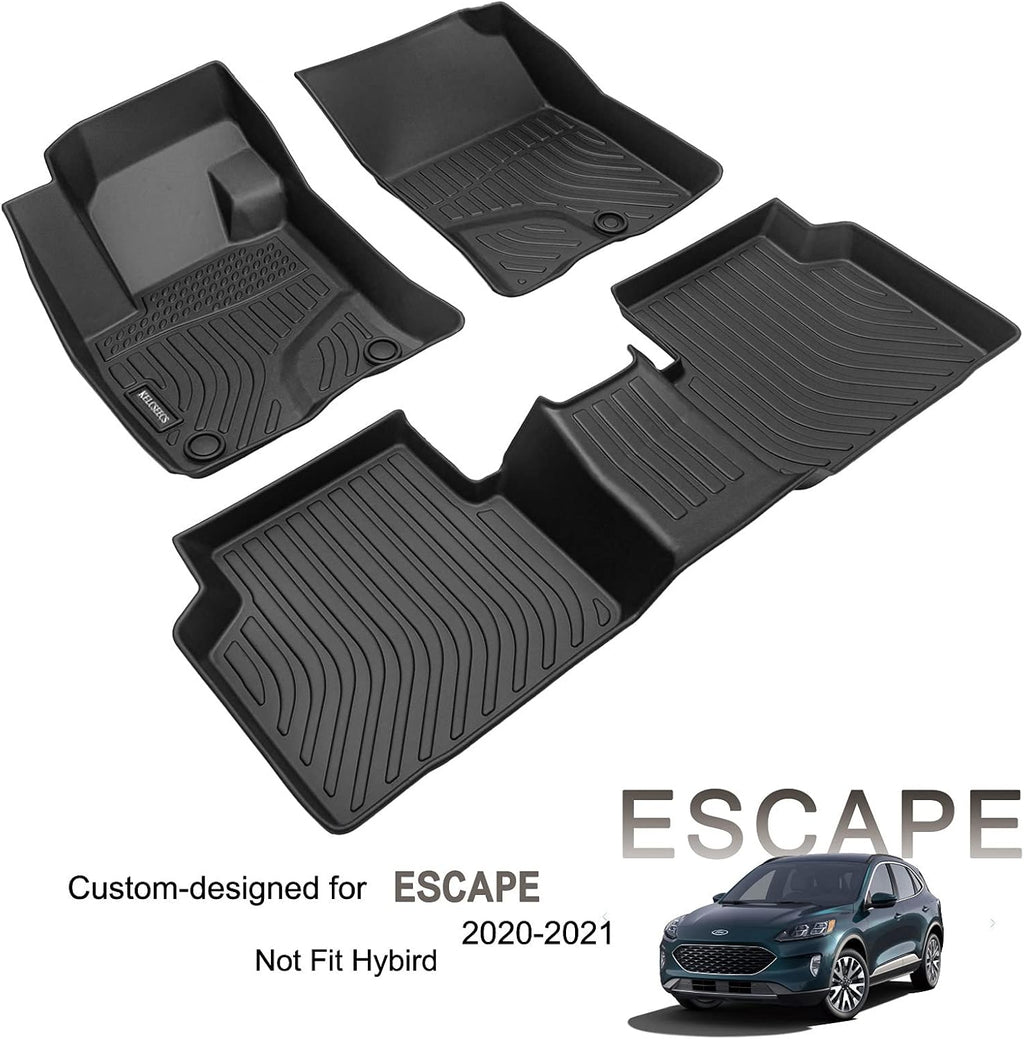 All Weather Car Mats for Ford Escape Front & Rear Row Full Set M3727