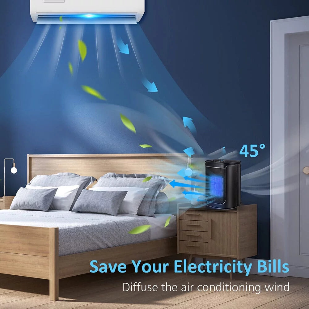 2in1 Portable Air Cool&Heat Fan C4189