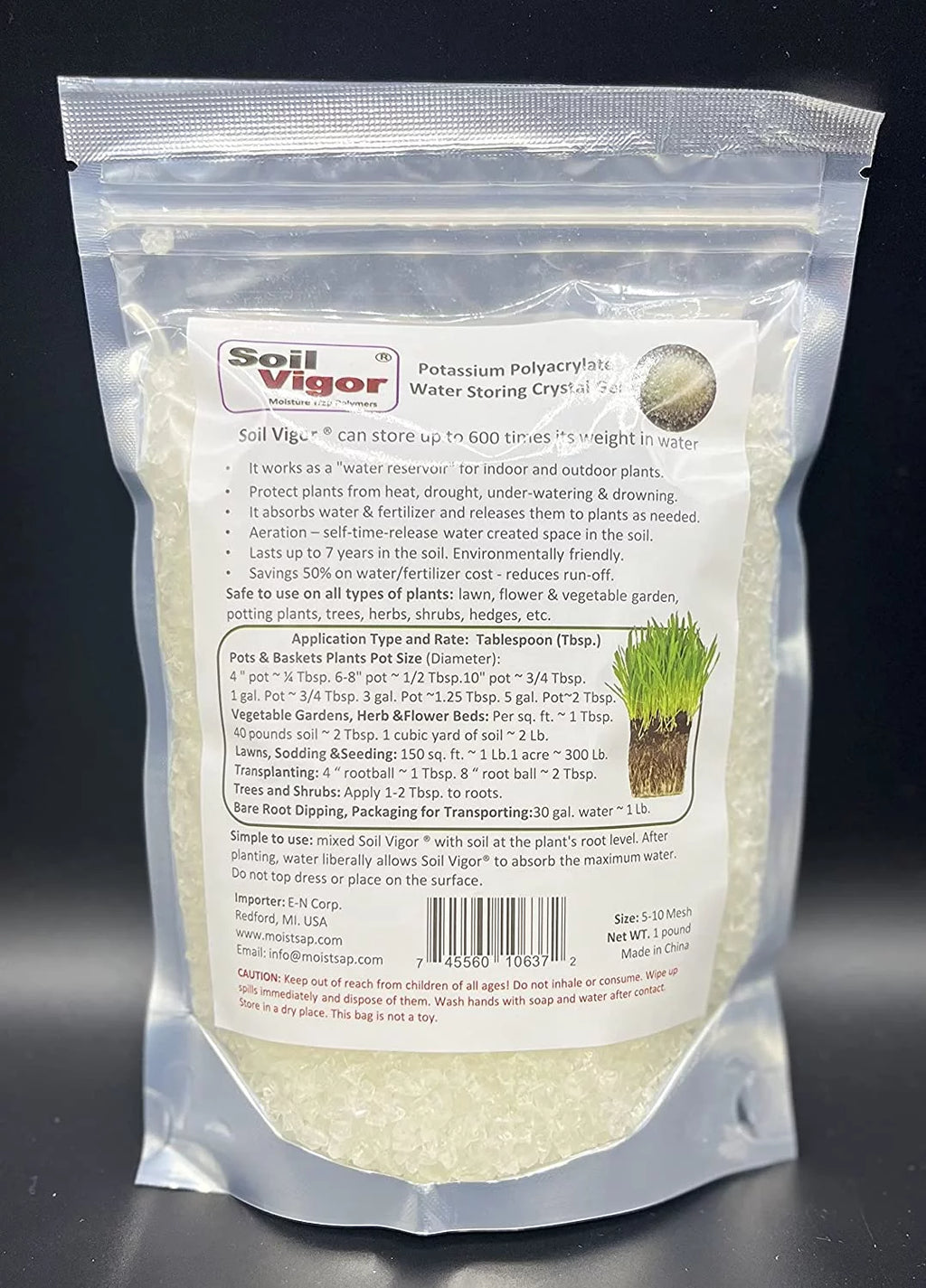Potassium Polyacrylate Water Storing Crystals 2 Pounds J856