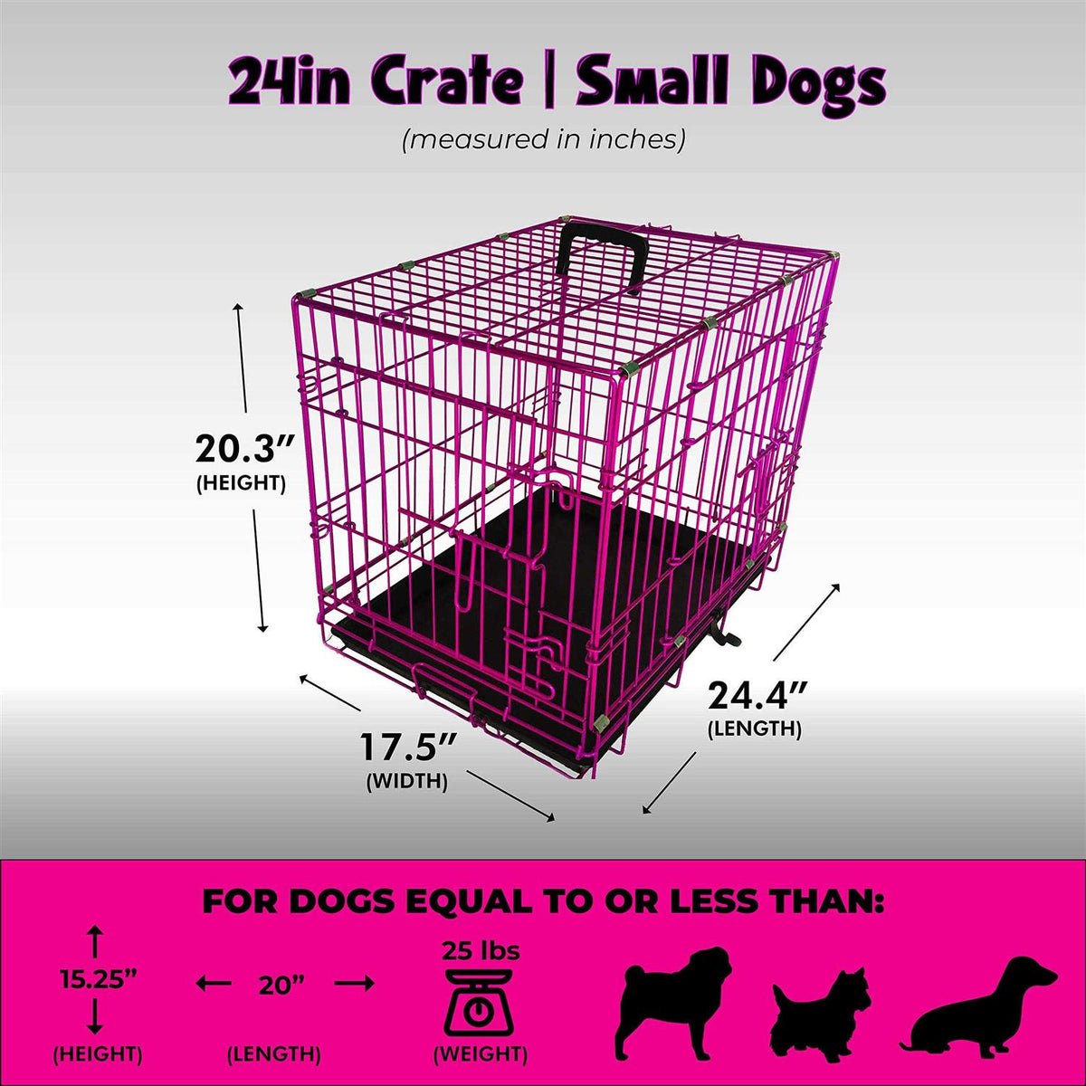 Colored Metal Wire Dog Crate U432761