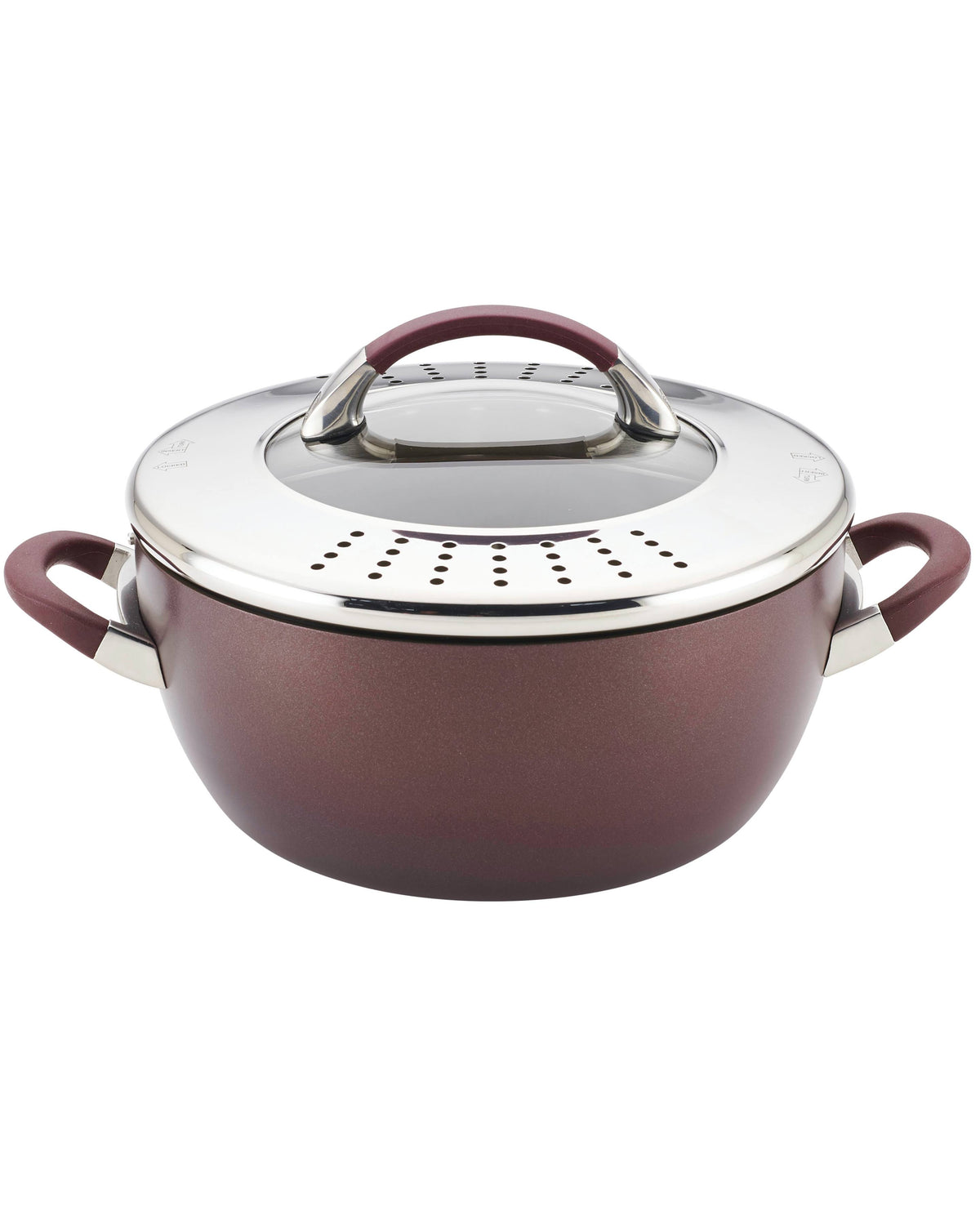5.5-Quart Covered Straining Casserole I70436