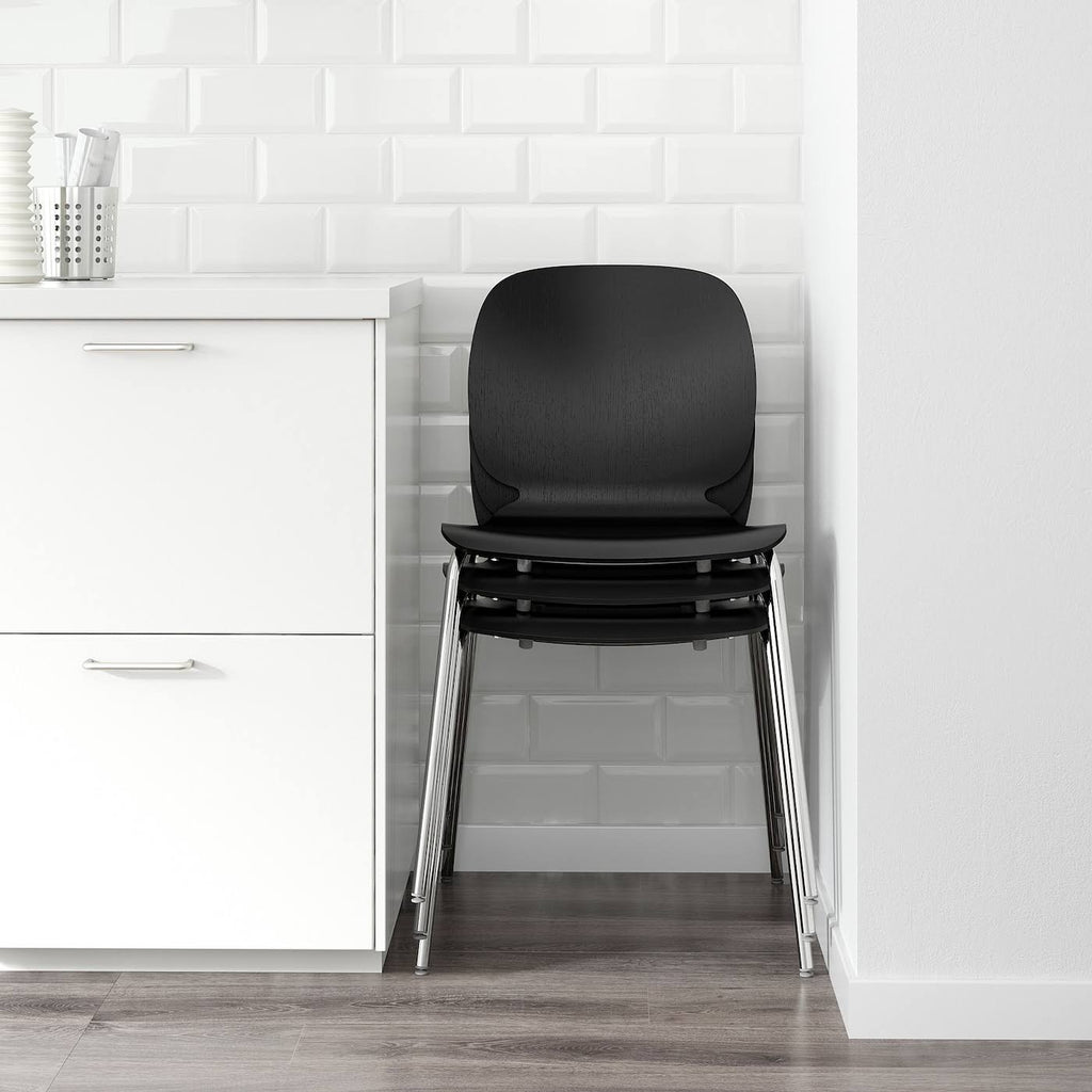 Black Chrome Plated Chair F2853