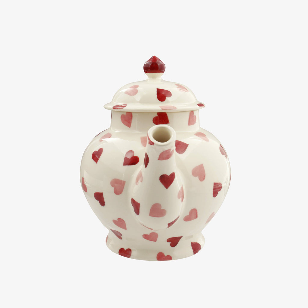 Pink Hearts 4 Mug Teapot Boxed D8048