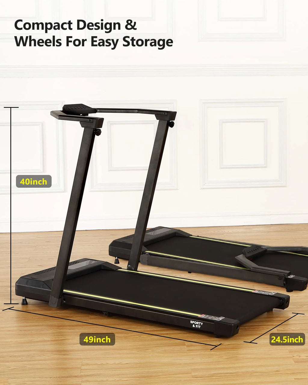 0.6-7.5 MPH Compact Treadmill with Remote X600571