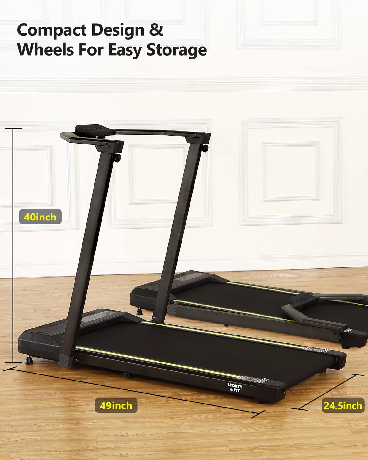 0.6-7.5 MPH Compact Treadmill with Remote X600571