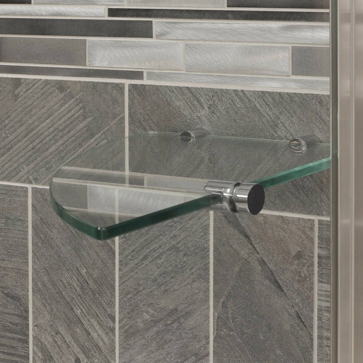 Chrome 34-35W x 72H Pivot Swing-Out Shower Door E6465