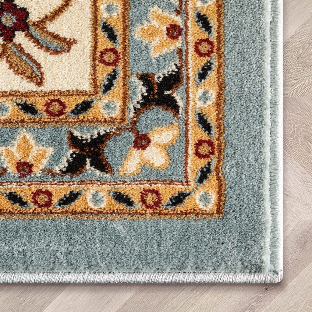 5'3" x 7'3" Floral Oriental Area Rug P201553