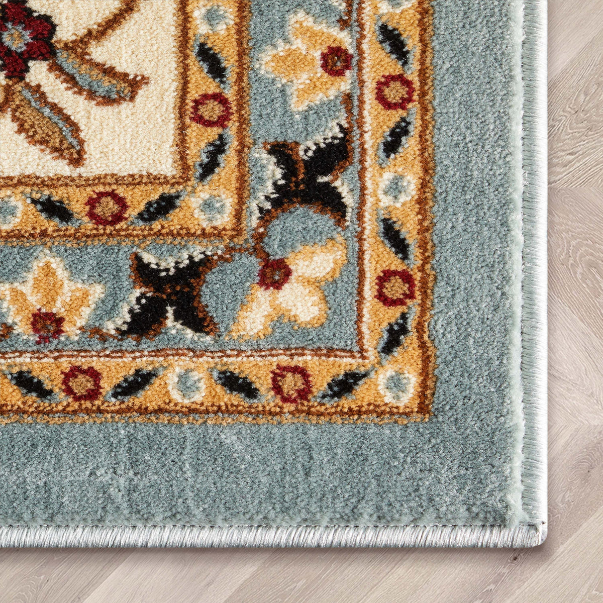5'3" x 7'3" Floral Oriental Area Rug P201553