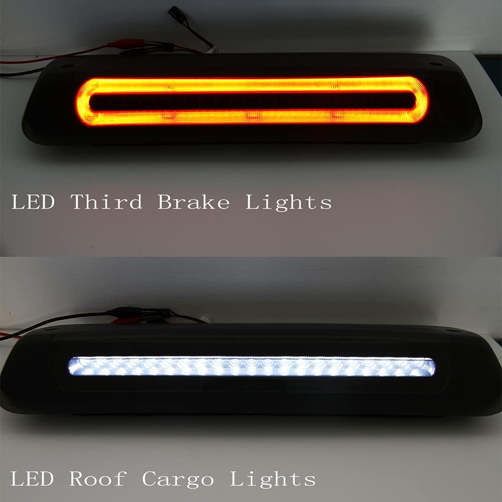 Smoked Lens Red/white LED 3rd Brake Light High Mount Brake Lamp D892