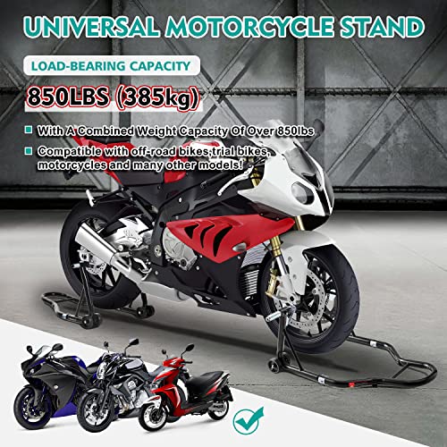 Motorcycle Rear Wheel Lift Stand Red Q1255