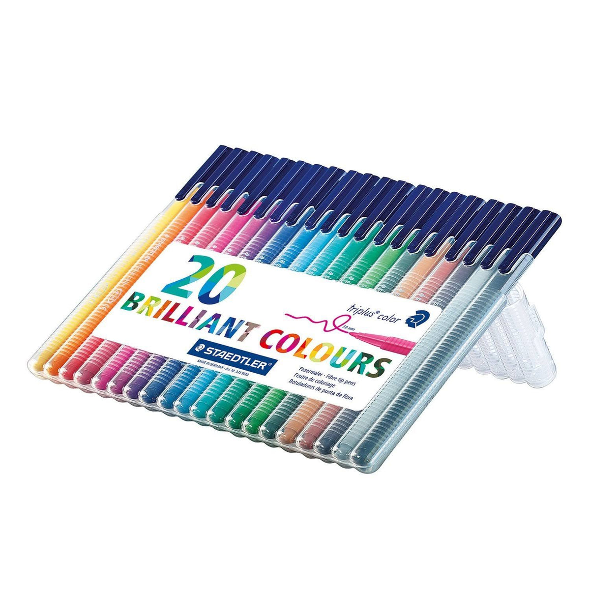 1.0 mm Assorted Colours Fibre-Tip Pens Pack of 20 E74334
