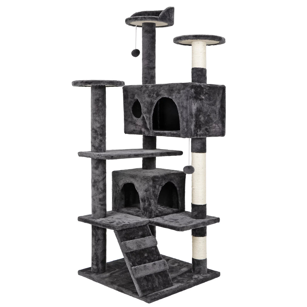 53'' Dark Gray Cat Tree D88659