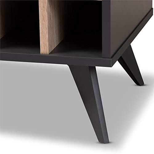 Dark Grey Oak Wine Cabinet Y557