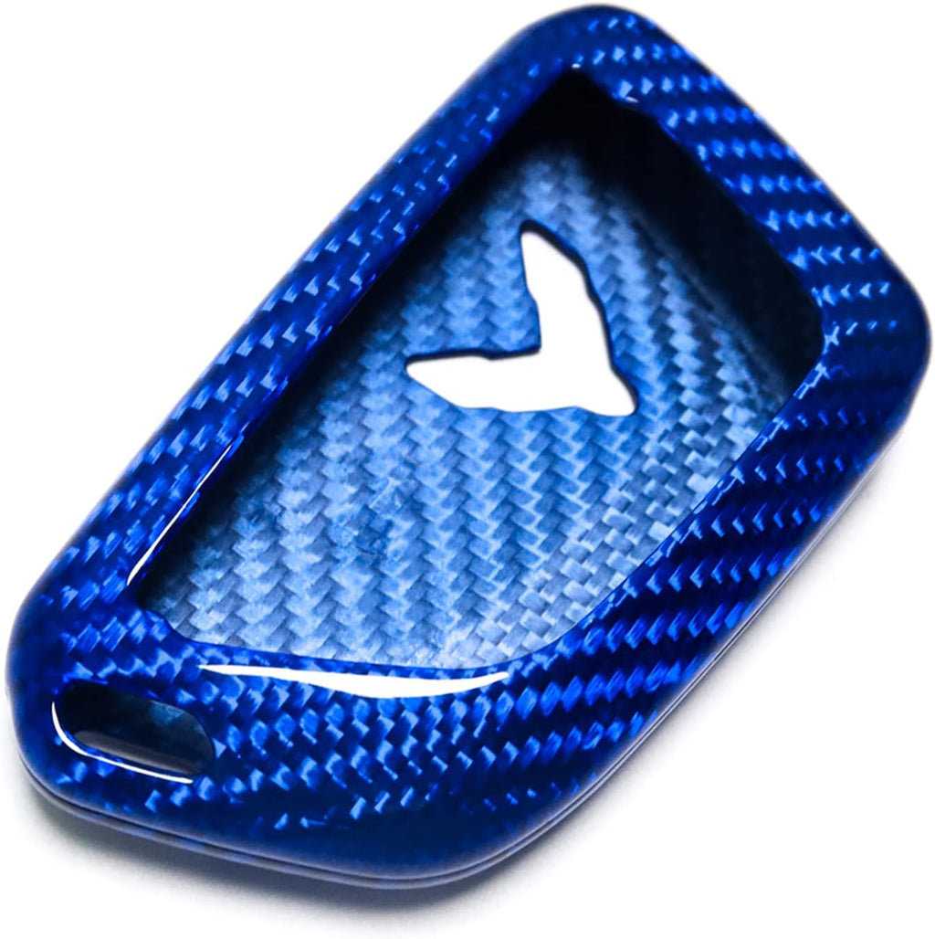 Red Black Carbon Fiber Key Fob Case Cover Pack of 2 U733