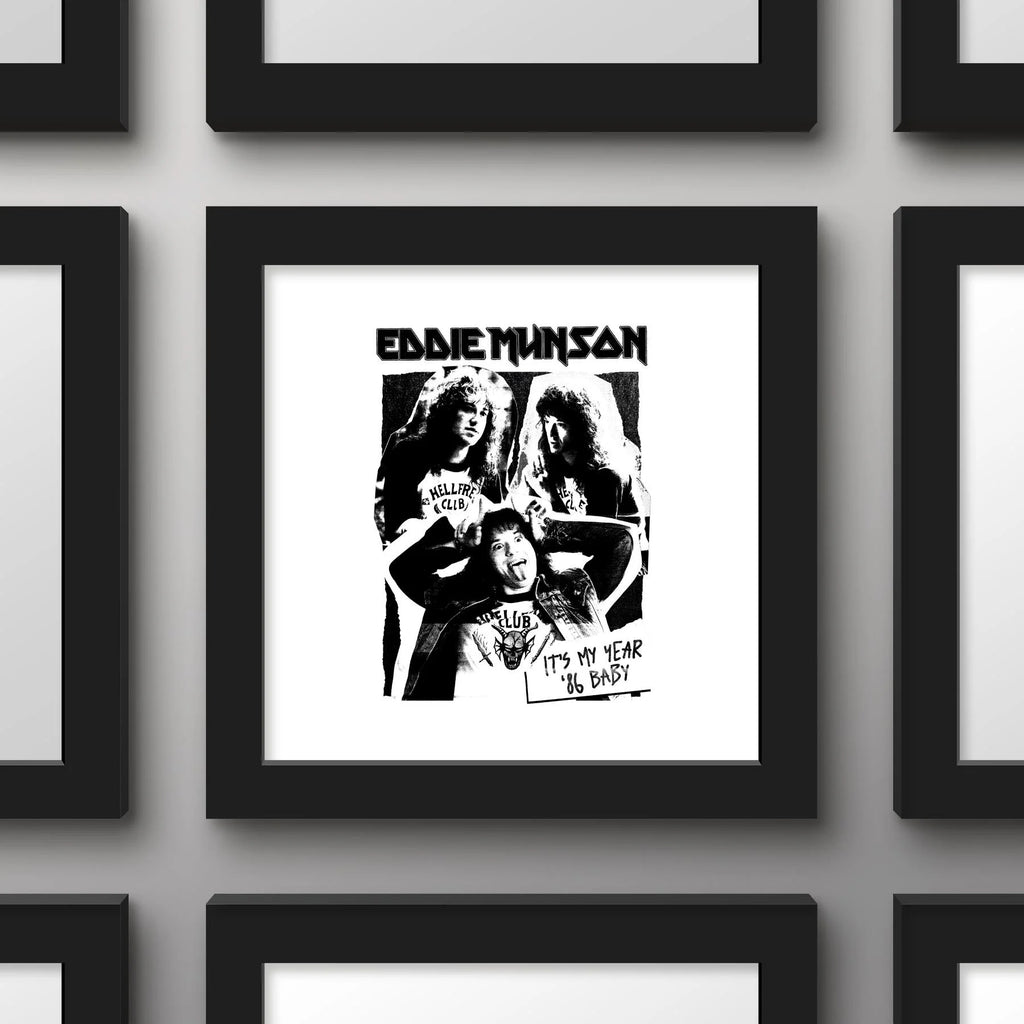 Black Framed Wall Art, 12" x 12" R100