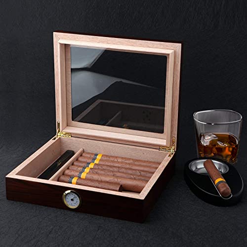 Cedar Cigar Humidor with Humidifier and Hygrometer H440542