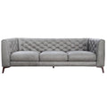 Gray Genuine Leather Sofa X9568