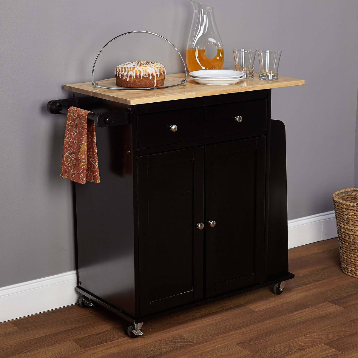 Kitchen Cart Black E783