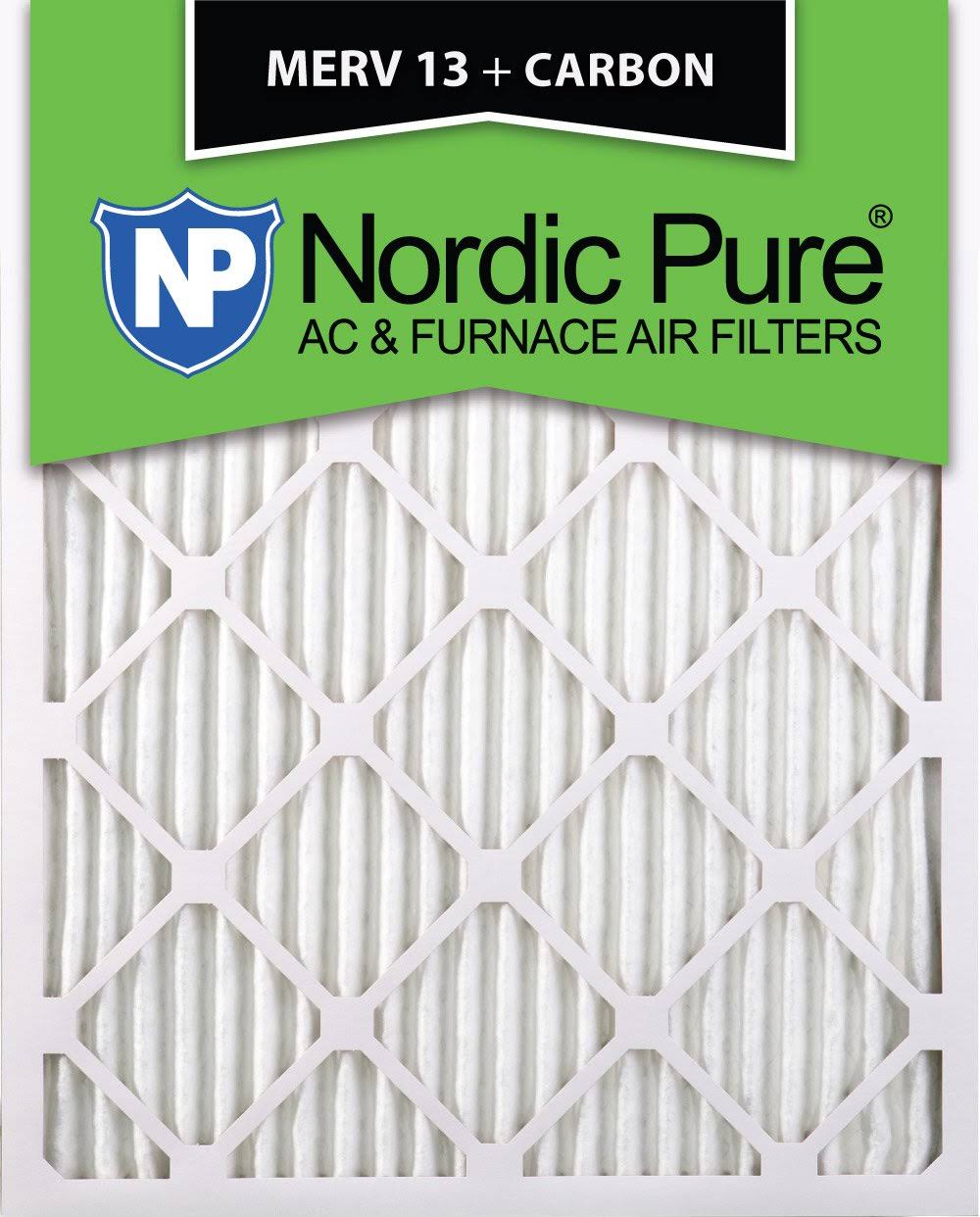 20x25x2 MERV 13 Carbon AC Furnace Air Filters Qty 12 D68750