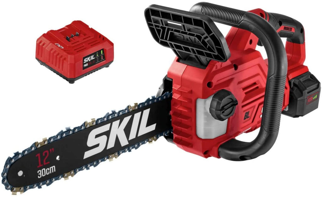 20-Volt 12'' Brushless Chainsaw Kit with Battery and Charger J6479