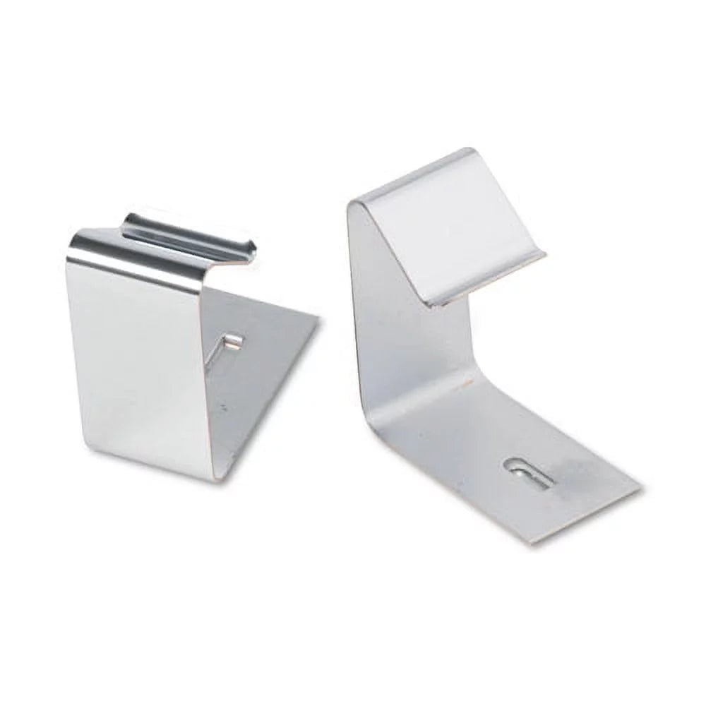 Flexible Metal Cubicle Hangers, Silver, 2/Set E957555