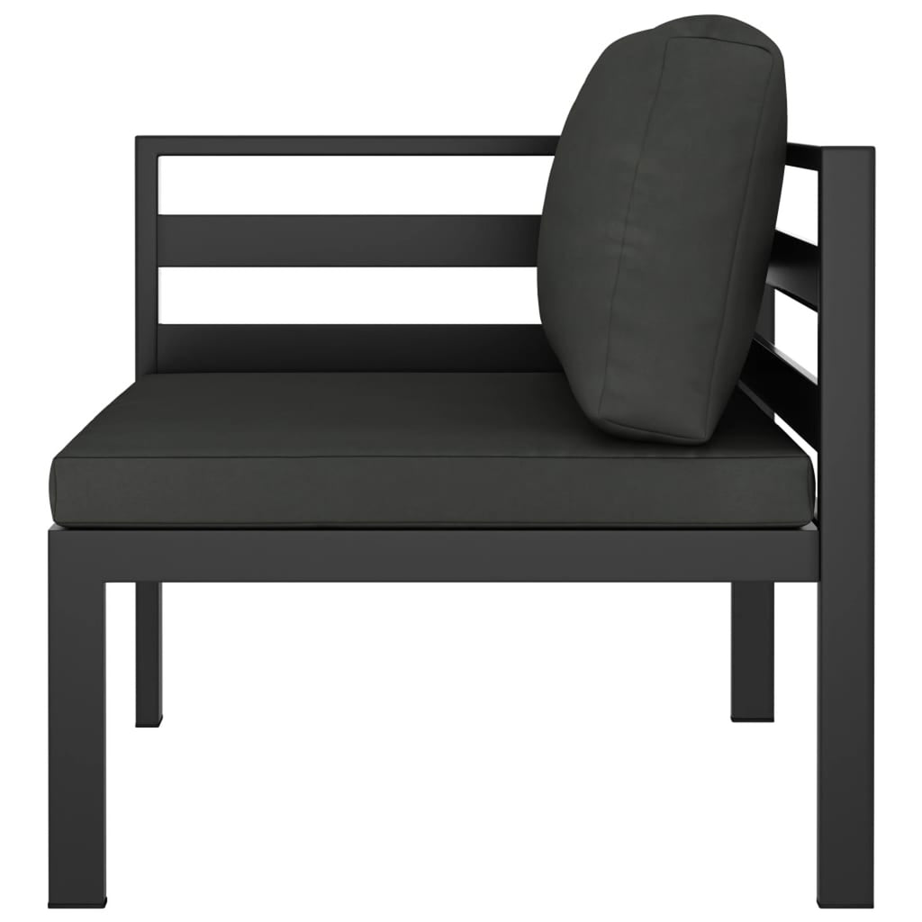 Anthracite Sectional Corner Sofa with Cushions U3913