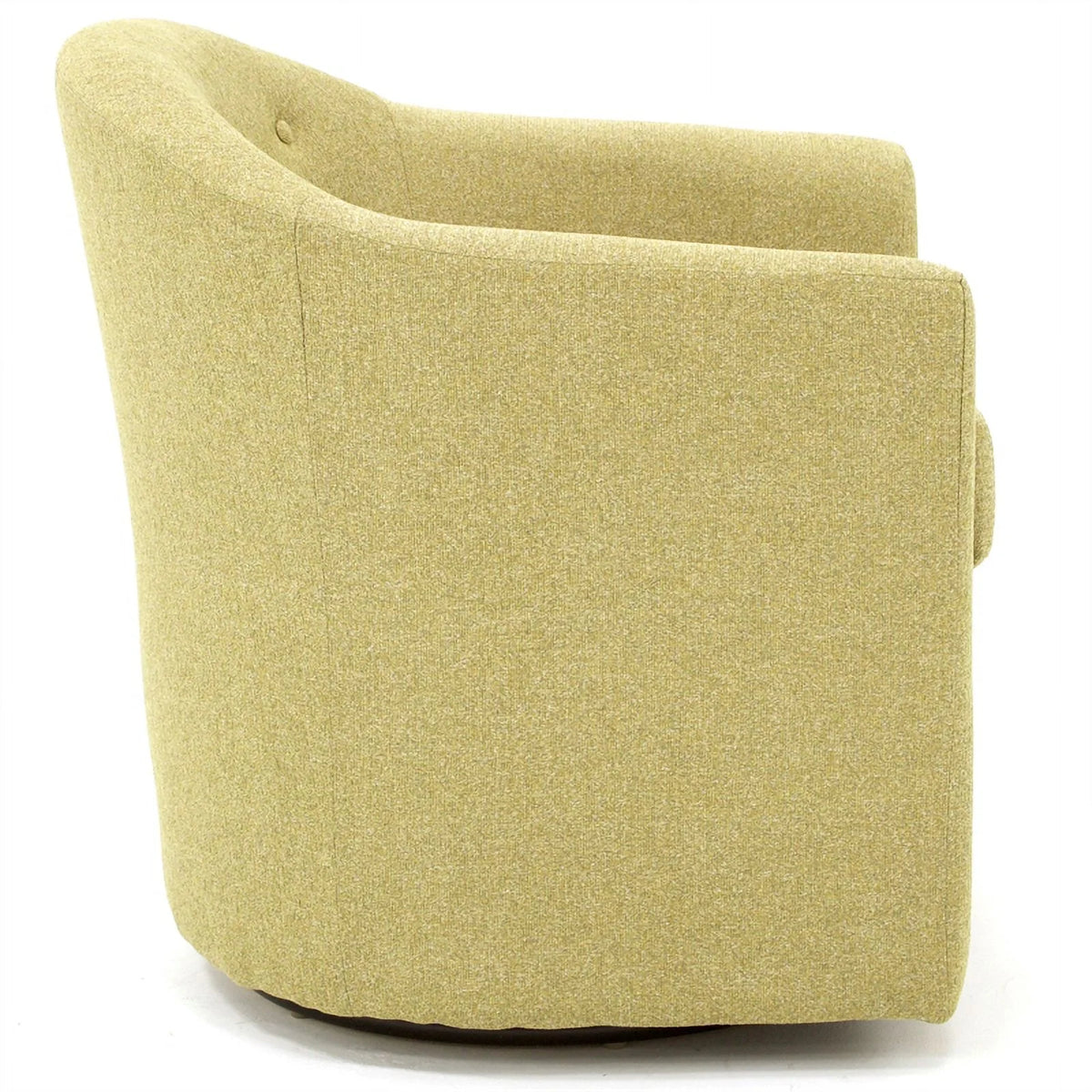 Yellow Fabric Tufted Swivel Chair V2321