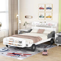 Twin Size Car-Shaped Platform Bed with Storage Shelf R87284
