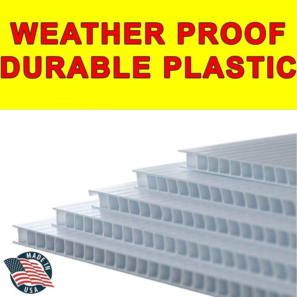 Plastic 18x12" Double-Sided Pressure Washing Signs (100) X220