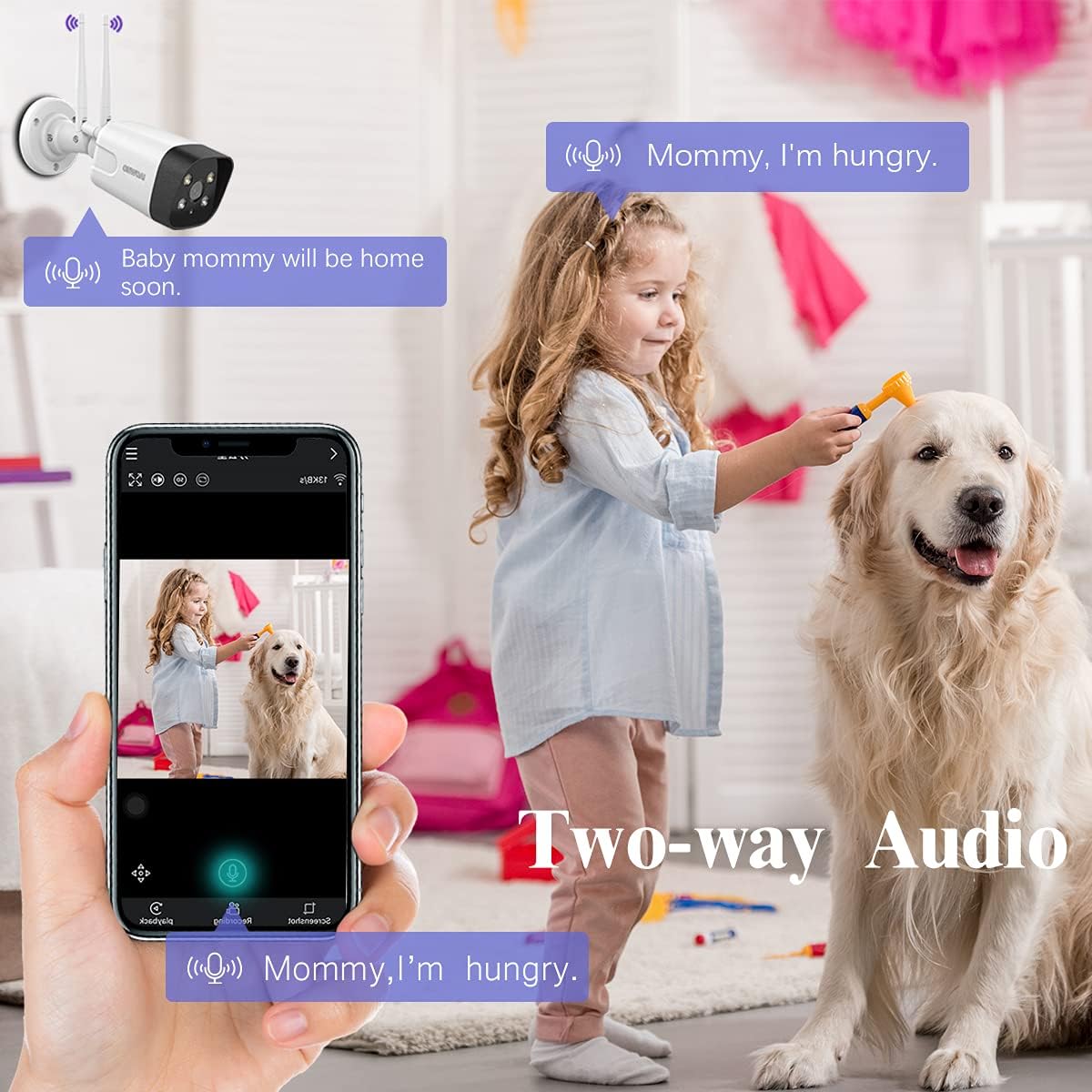 Wireless Security Camera System, 8Pcs 5.0MP CCTV Home Wi-Fi IP Cameras, 8 Channel NVR, 4TB HDD, IP67 L9930