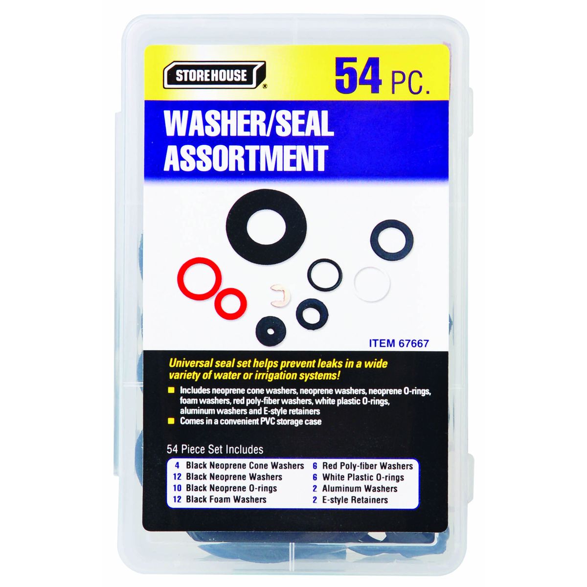 54 Piece Washer Seal Assortment G86989