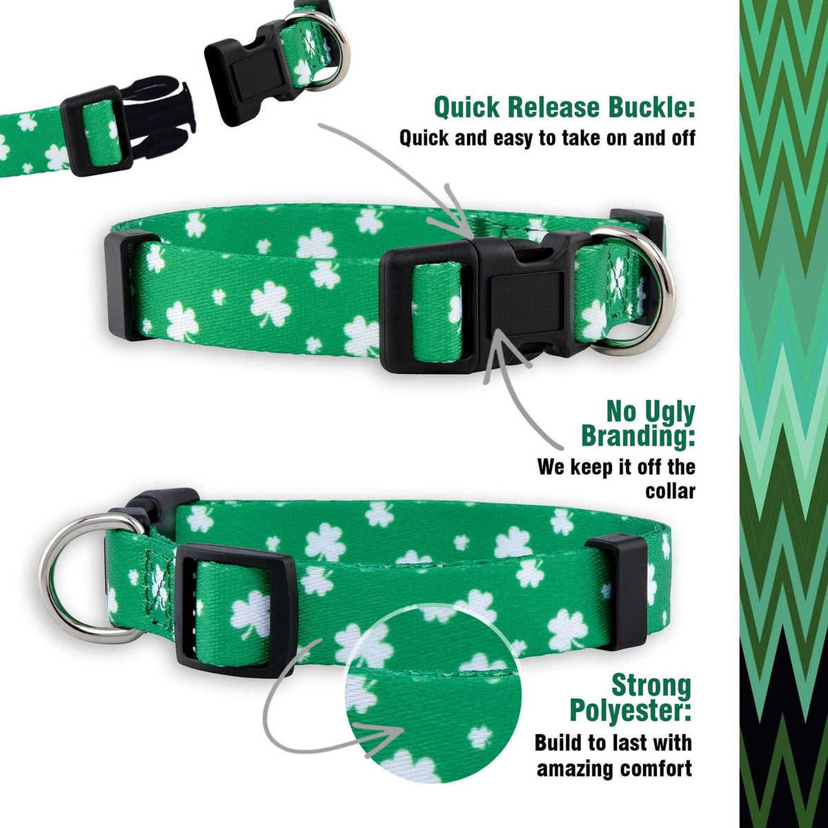 St Patricks Day Dog Collars V2304