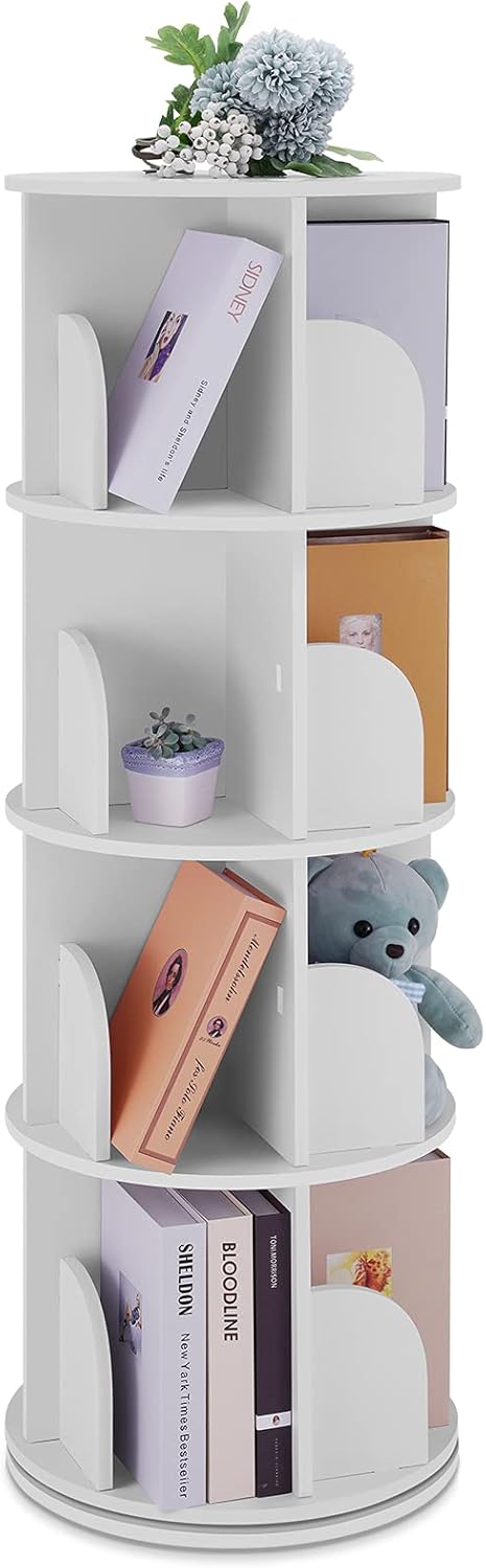 Rotating Bookshelf 360 Display Floor Standing Bookcase T87846
