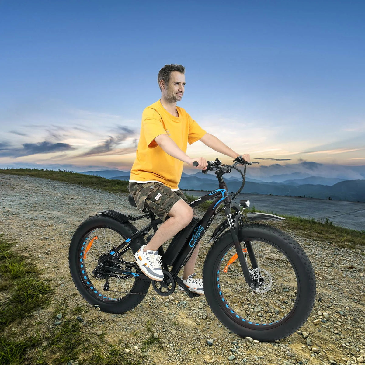 26 inch 7-Speed Electric Mountain Bicycle 500W 48V 10Ah O8102