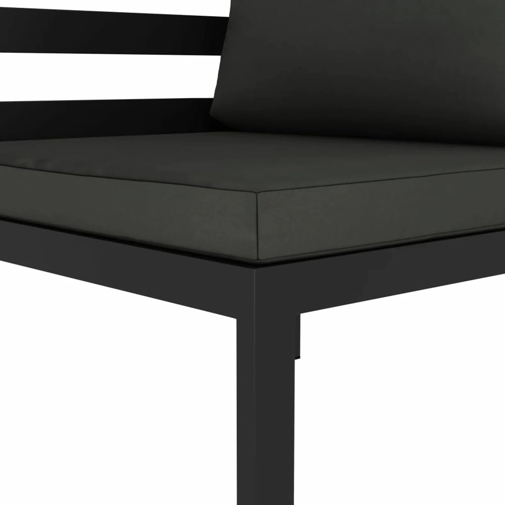 Anthracite Sectional Corner Sofa with Cushions U3913