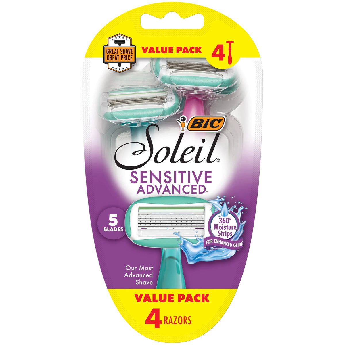 Women's Disposable Razors 5 Blades 2 Count V8111