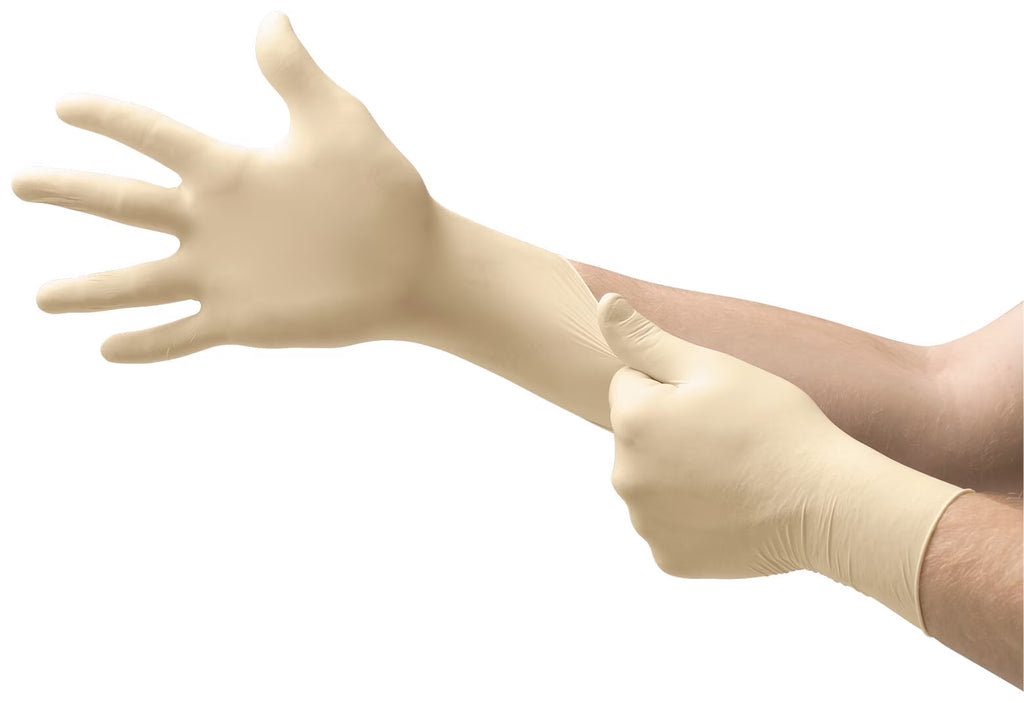 Disposable Latex Gloves, 7.9mil, Natural Medium, Case of 1000 U152830