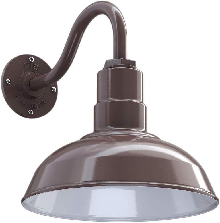 Matte Black Gooseneck Barn Light C949