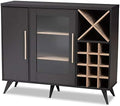 Dark Grey Oak Wine Cabinet Y557