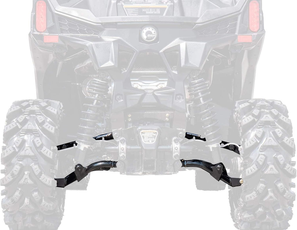 Heavy Duty High Clearance 1.5" Rear Offset A Arms for Can-Am Maverick Trail (2018+) - Black A549
