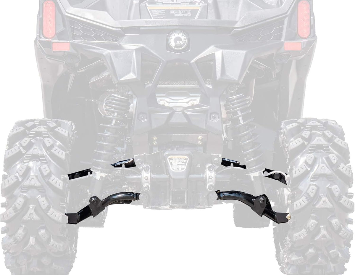 Heavy Duty High Clearance 1.5" Rear Offset A Arms for Can-Am Maverick Trail (2018+) - Black A549