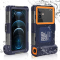 Waterproof Protective Case for Phones Up to 6.9 Inch with Lanyard P4147