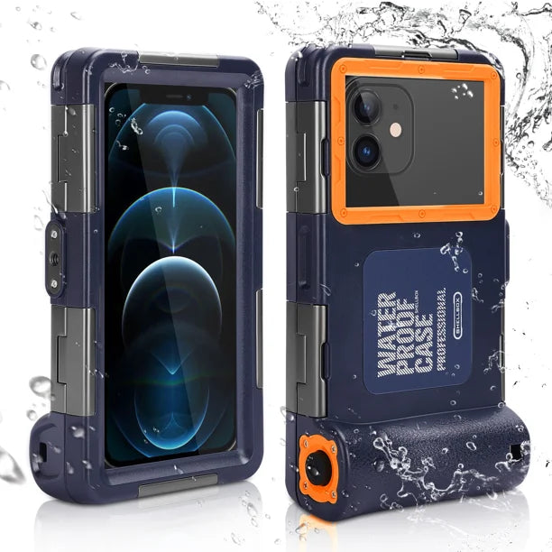 Waterproof Protective Case for Phones Up to 6.9 Inch with Lanyard P4147